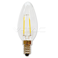 LED žarulja - 2W Žarna nit E14 Svijeća Toplo bijela
