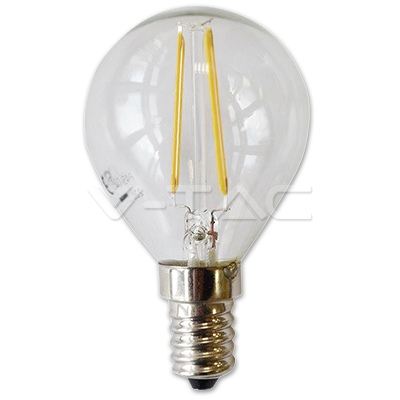 LED žarulja - 2W Žarna nit E14 P45 Toplo bijela